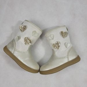 Carter's  boots with hearts  girls size 8